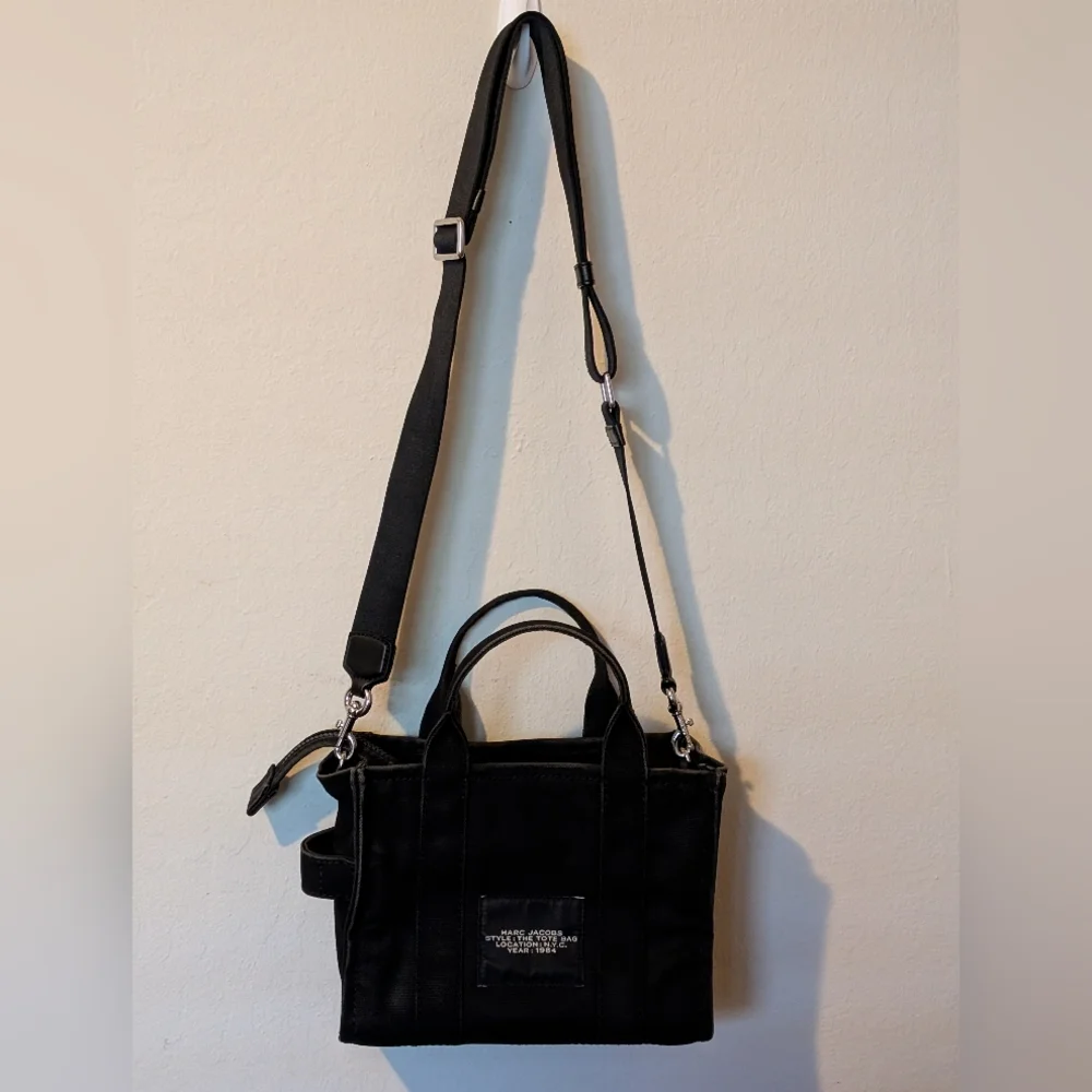 Marc Jacobs The Canvas Small Tote Bag Clutch And Crossbody!  In Great Shape! - Picture 4 of 12